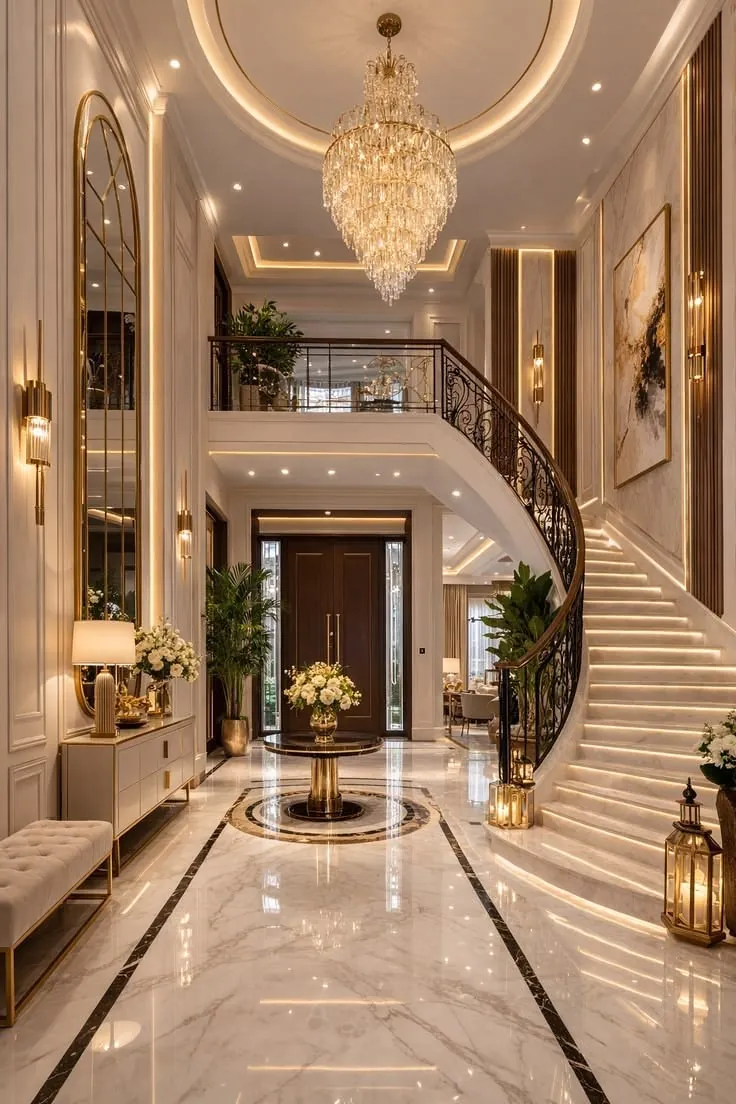 Villa Interiors Staircase Area Design